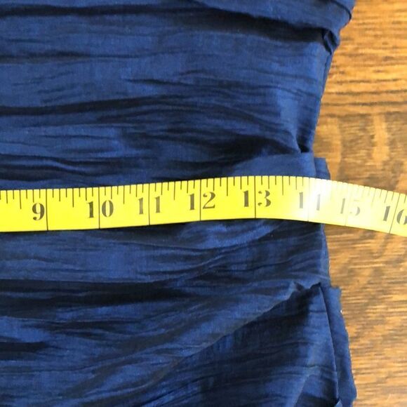 Betsy & Adam Royal Blue Taffeta Strapless Body-con Dress - Picture 10 of 12